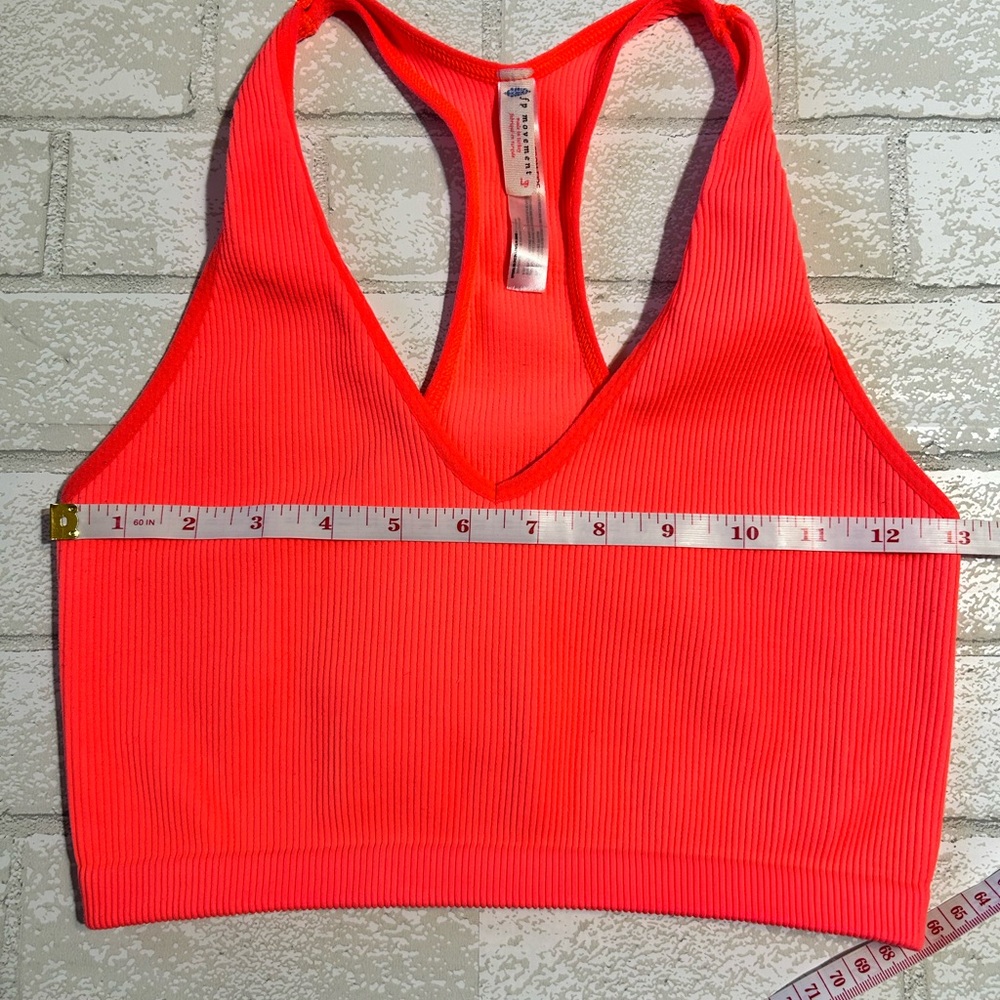 Free People Neon Ribbed Racerback Bra/Top - Picture 4 of 5